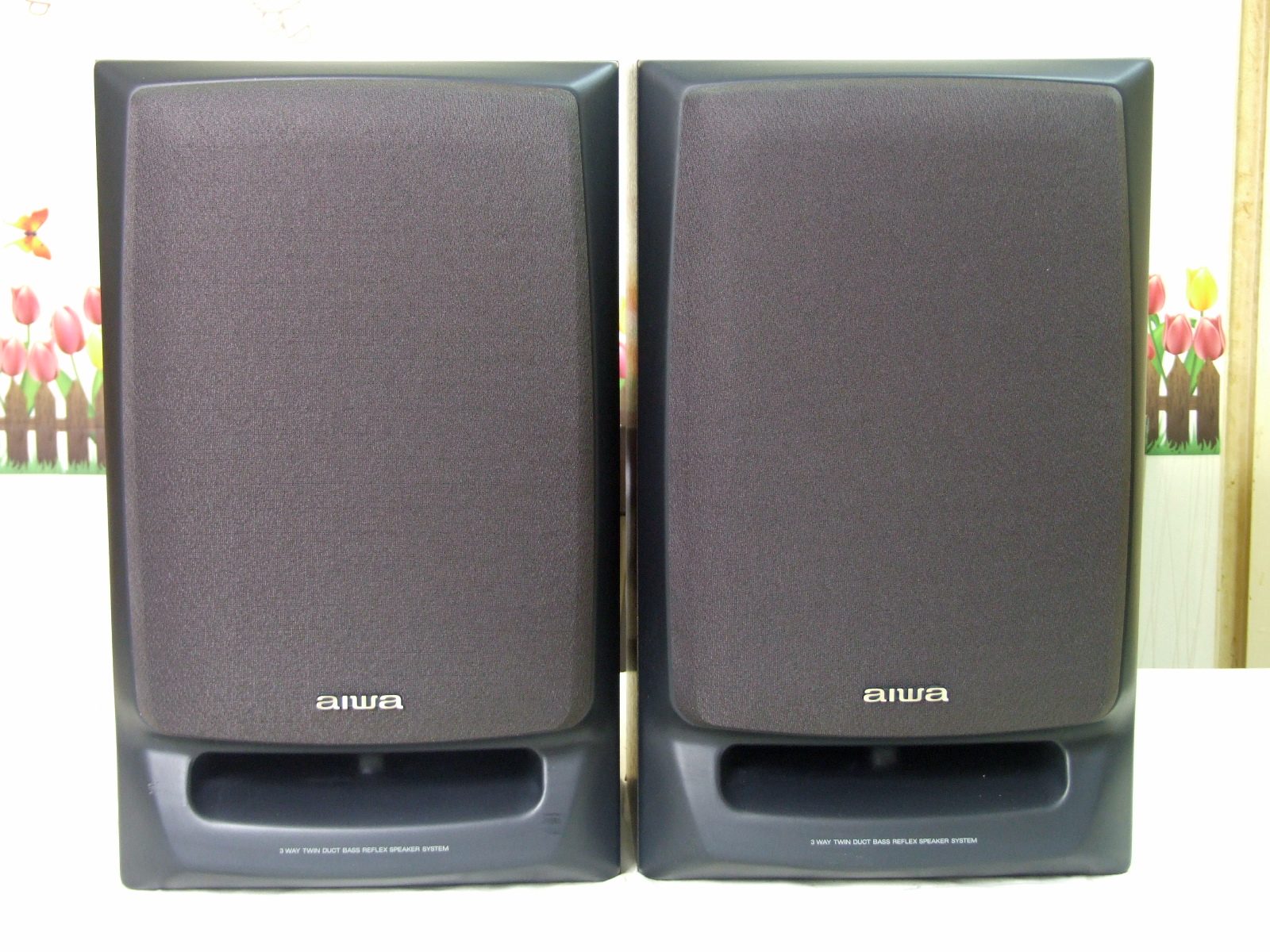 二手德明电子爱华SX-Z3100音箱发烧书架HIFI音箱6欧8寸一对价..