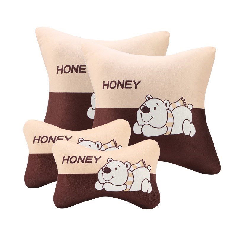 汽车用车上可爱落枕头枕安全一对护颈枕轿车车内枕头头垫座位靠枕