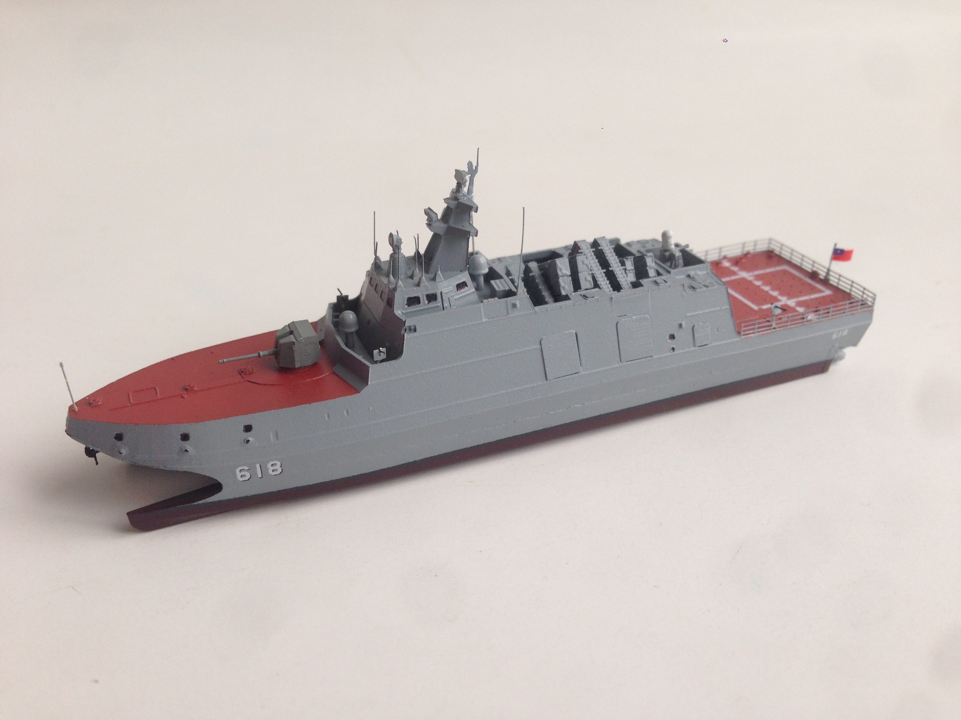 1/700中国台湾省海军 沱江级导弹巡逻艇 模型完成品 战舰模型定做