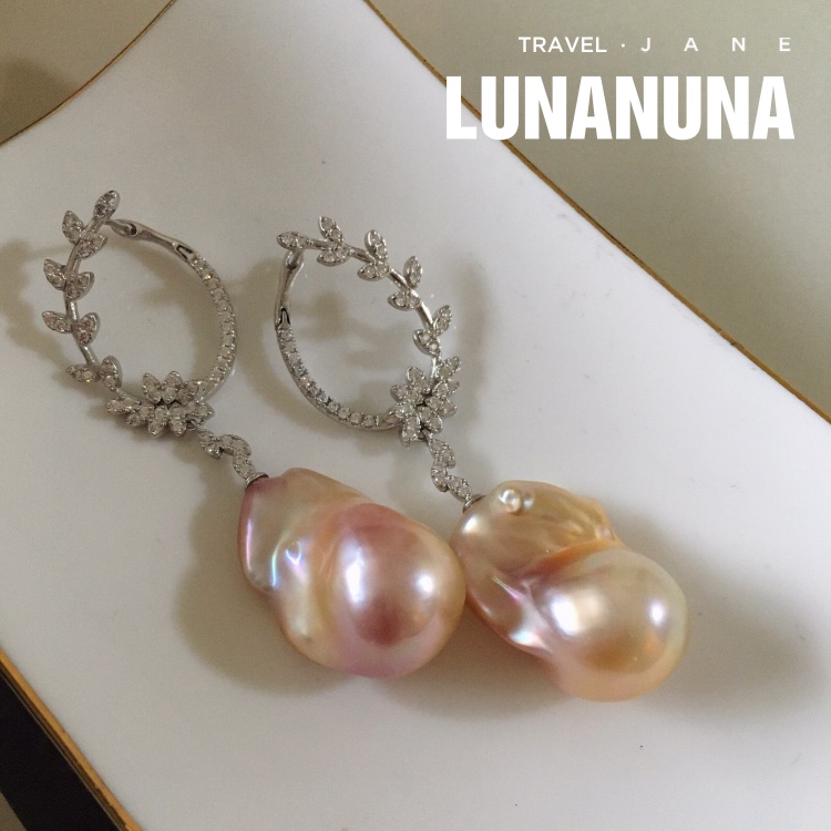 精致奢华巴洛克炫彩珍珠耳环S925通体纯银满钻耳环气质礼物耳扣女