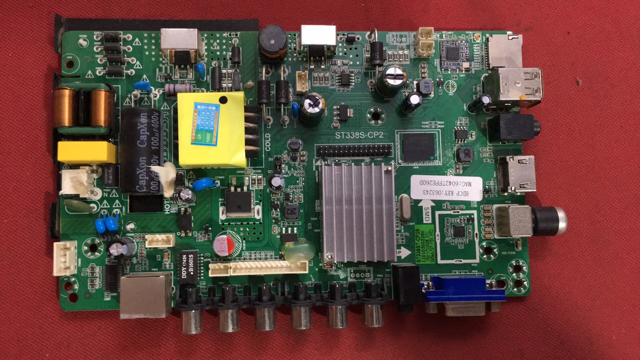 原装爱翔AX-LED5518PW三合一主板ST338S-CP7屏