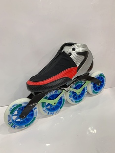 飞航轮滑鞋 冰刀配轮滑 竞速大轮轮滑鞋 专业大道速滑冰刀鞋 脱位