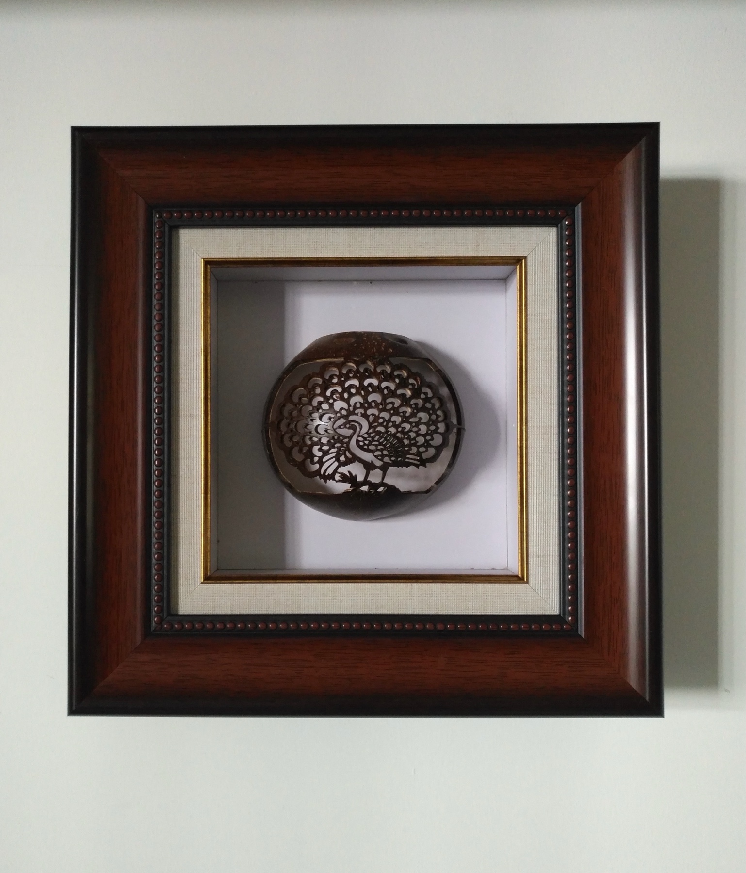 海南特色手工礼品椰壳装饰挂画