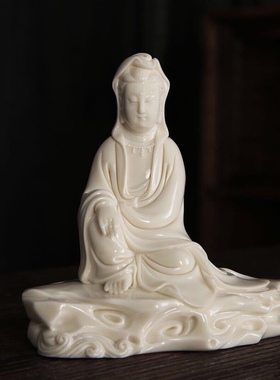 观世音禅意风德化白瓷送长辈礼物