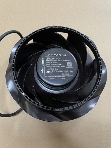 R1G175-RC02-11 ebmpapst风机48V 0.8A M1G055-BD涡轮离心风机
