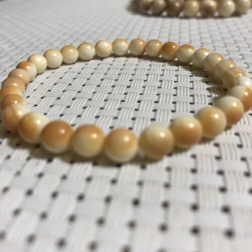 猛犸6mm橘色尺寸手串文玩收藏