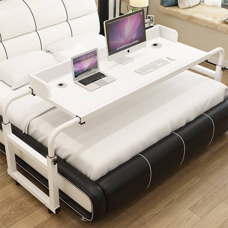 电脑桌床上书桌卧室小桌子家用简易写字台可移动懒人跨床桌床边桌