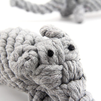 新款宠物动物款棉绳玩具 憨厚大象棉绳耐咬玩具狗玩具宠物玩具