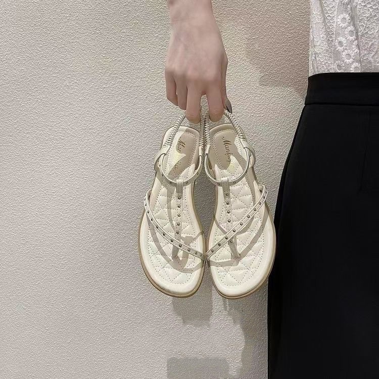 Sandals women's summer fashion versatile new summer student sandals fairy flat shoes