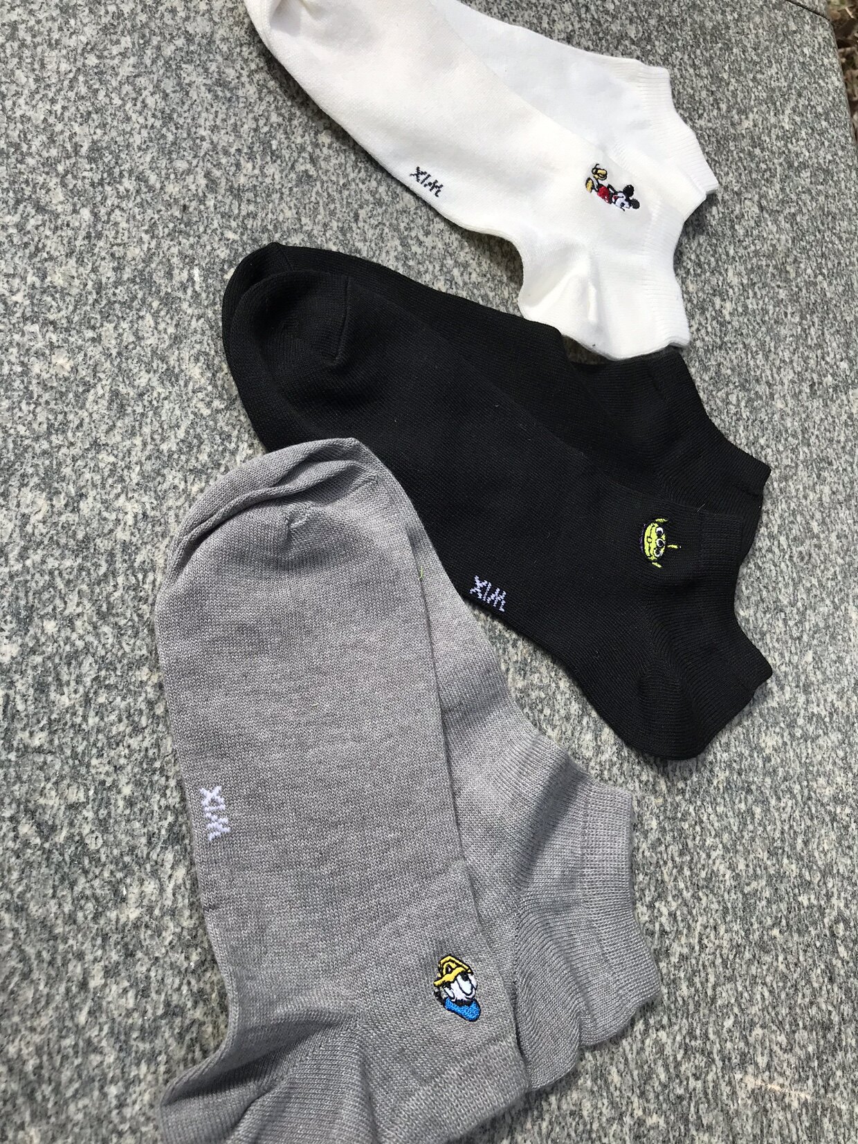 外贸出口尾货男款刺绣船袜39-中筒袜