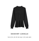 百搭休闲毛衣 酌月毛衣 官补之夜 时尚 LOISELLE洛赛儿