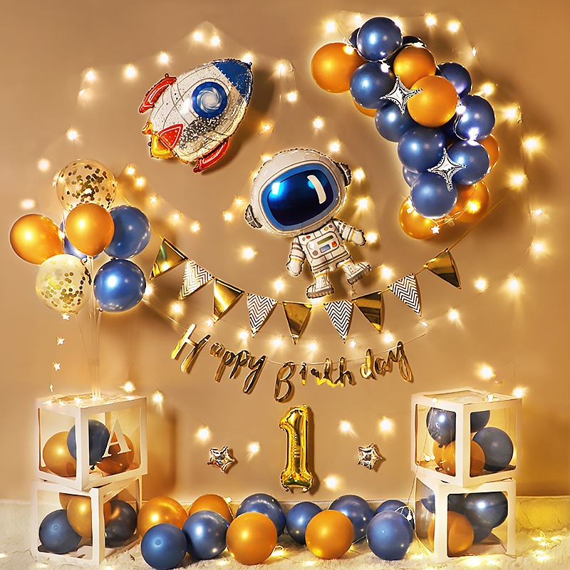 Boy Birthday Party Decorations Balloon Baby Shower Garland