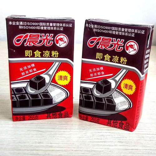 晨光即食凉粉烧仙草果冻255g