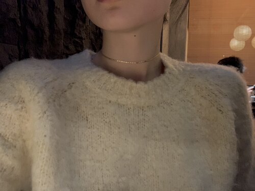 短头花同款颈链项链天鹅颈仙女