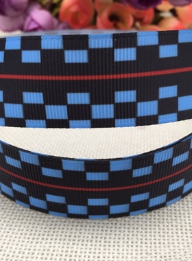 25-38mm新款鬼灭背景印花罗纹织带diy发饰材料优质丝带217027