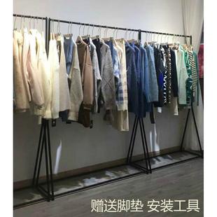 衣架男女装 货架陈列架组合侧挂衣服裤 店展示架落地式 简约服装 架子