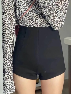 外穿韩版 款 夏季 高腰显瘦百搭黑色超短裤 休闲打底裤 子女2020新款 裤