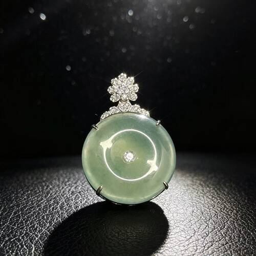 【香香专属】天然A货翡翠平安扣吊坠