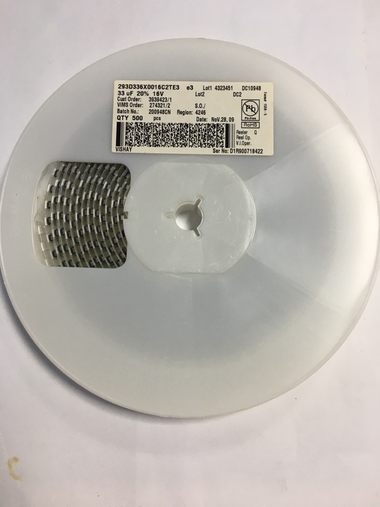 293D336X0016C2TE3 钽电容 33UF 16V C型6032-28 336K VISHAY