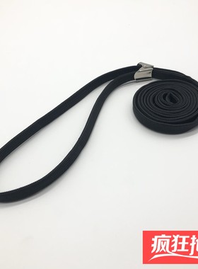 黑色纯棉新款牵引绳夹扣控制P链训犬狗链边牧柯基大中小型犬训练