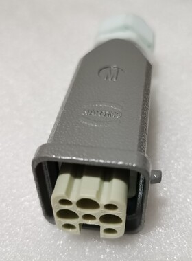 HARTING插头连接器HAN-8U-F八针09360083101直头顶出线整套原装品