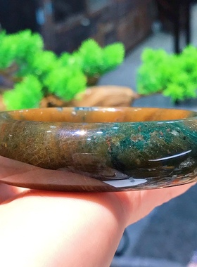 天然珊瑚玉帝王绿手镯