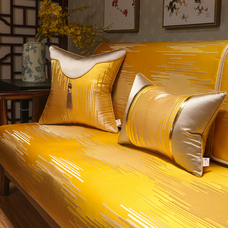 新中式沙发垫套罩四季通用中国风现代防滑实木沙发坐垫巾冬季定做-封面