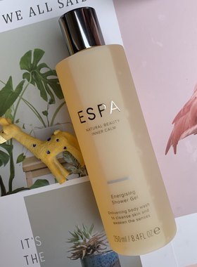 现货 英国Espa活力沐浴露沐浴啫喱250ml 芬芳水疗芳疗持久留香