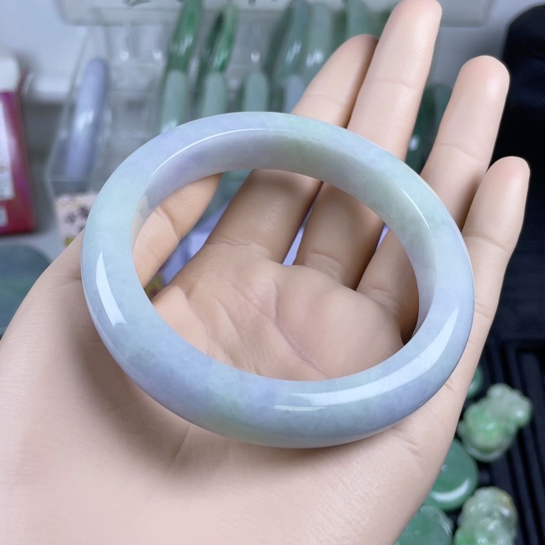 紫罗兰翡翠手镯
