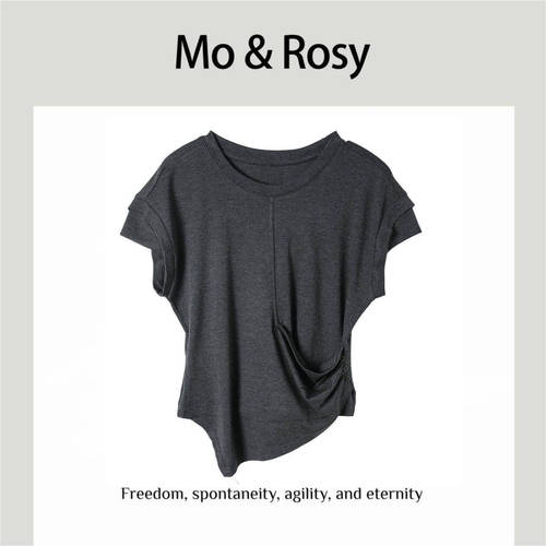 MO&ROSY【软糯芙芙】百搭软糯圆领短袖MR512D049