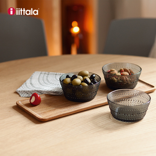 iittala伊塔拉露珠玻璃10cm果碗家用北欧风格 水果碗面碗酸奶碗