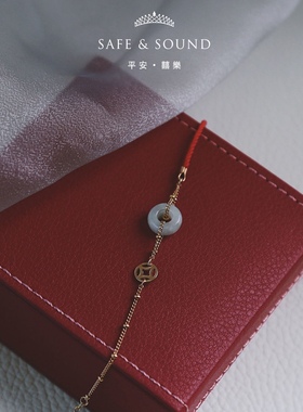 小众平安扣逢考必过复古风手链