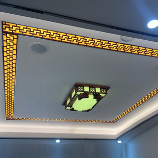 新品 饰欧吊顶雕花板隔 客厅过道走廊玄关屏风造型装 花格镂空中式