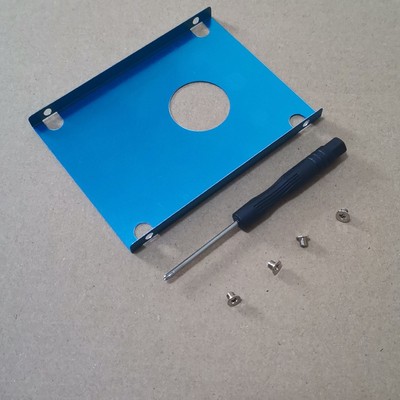 OWZ适用2.5英寸笔记本硬盘保护罩 金属防护底壳蓝膜防静电7mm毫米
