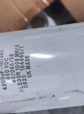 电容 ALSALS320 1008mn mnmn 4200UF 450VDC