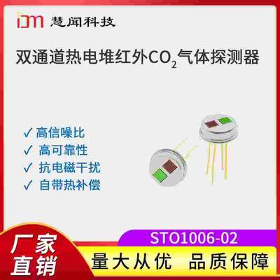 慧闻科技NDIR双通道红外热电堆二氧化碳CO2气体探测传感器模组