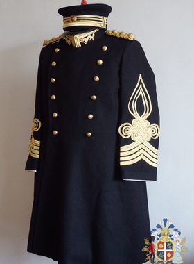 《人生若如初见》同款高端金属丝袖条版新军都统大礼服