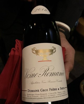 法国大金杯酒庄 Domaine Gros Frere et Soeur Vosne-Romanee2019