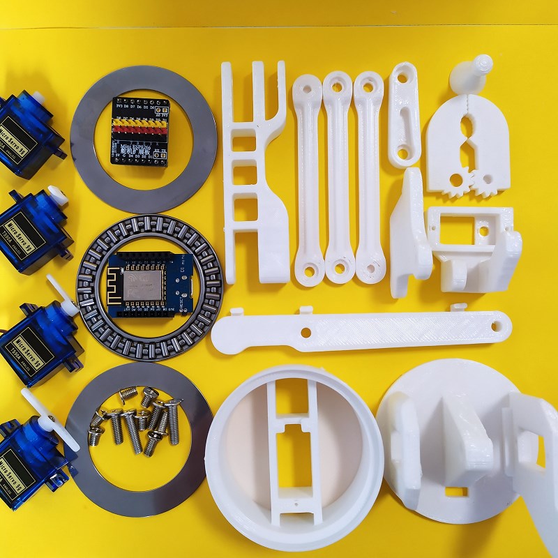 四轴机械臂4轴4自由度Arduino可编程WIFI机Q械手臂小型教学机器人