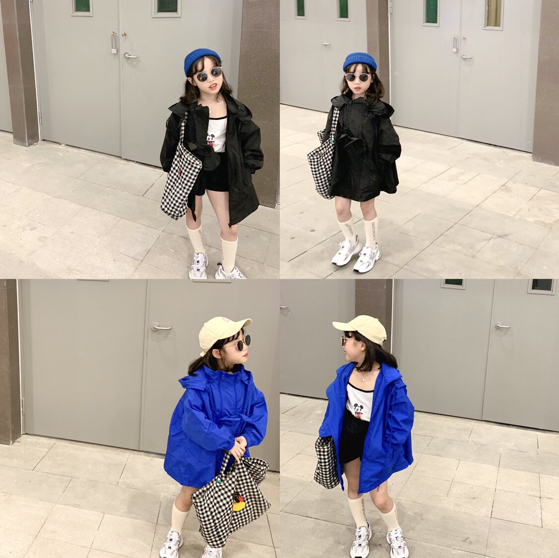 乖乖韩版宽松洋中长款小兔子外套