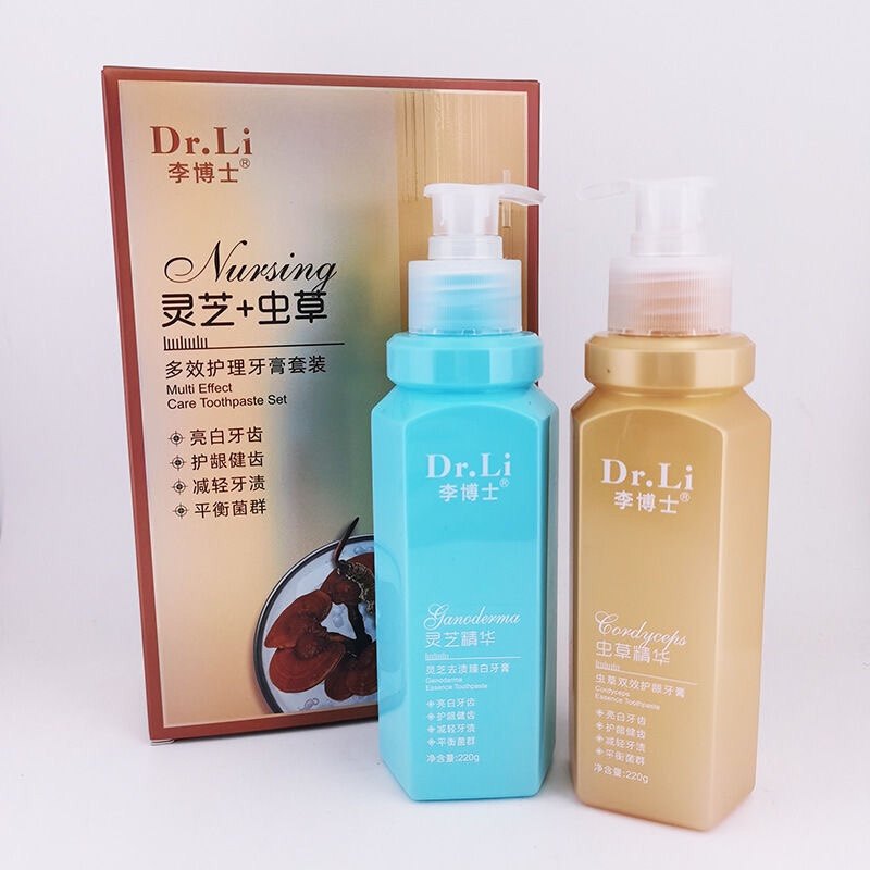 李博士灵芝按压式美白去渍牙膏
