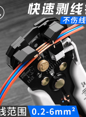 绿林剥线钳电工专用工具自动多功能器拔拨压扒接电线皮钳子剪线钳