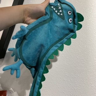 双面印乔治的恐龙先生可爱毛绒玩具抱枕套生日玩偶新年礼物无填充