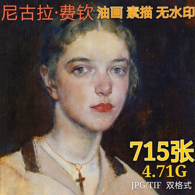 美国 尼古拉 费欣 人物肖像 风景静物 油画 素描 临摹 绘画素材