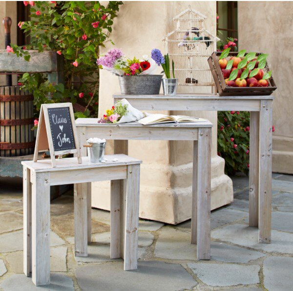 户外花园杂货实木三件套几高矮大小桌阶梯多肉置物花盆展示架做旧|ruв категории жилой мебели, рама тип, цветок/несколько - от Buy2taobao.com для оказания профессиональной услуги покупки агента Taobao