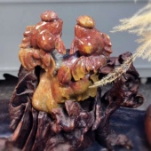 一博珊瑚玉天然摆件家居女时尚 项饰品2023年轻少女新款 婚礼精品