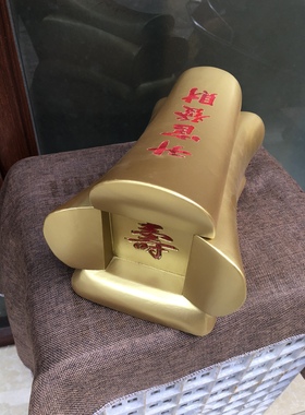 升官发财摆件黄檀木金棺材银棺材纯手工制作马来西亚桌面摆件法器