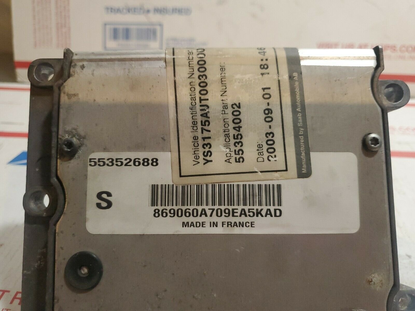 适用于2003 SAAB 9-3 2.0T ECU ECM PCM 发动机控制模块 55352688,汽车零部件/养护/美容/维保,发动机总成及部件,淘宝优惠券,粉丝福利购,淘宝优惠卷