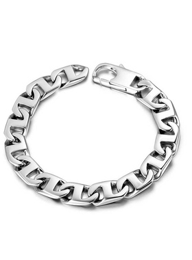 欧美古巴链项链钛钢男不掉色潮人