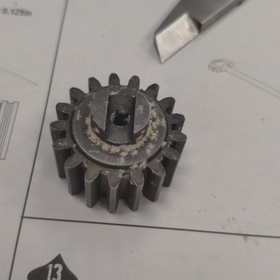 若凡1/5汽油遥控车BAJA 5B配件  离合器 17T金属小齿轮 65022特价